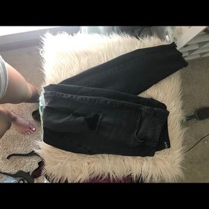 American Eagle Black Ripped Jeans